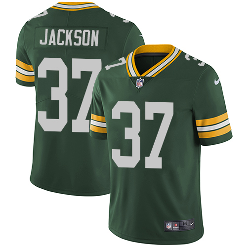 Nike Packers #37 Josh Jackson Green Team Color Men's Stitched NFL Vapor Untouchable Limited Jersey - Click Image to Close
